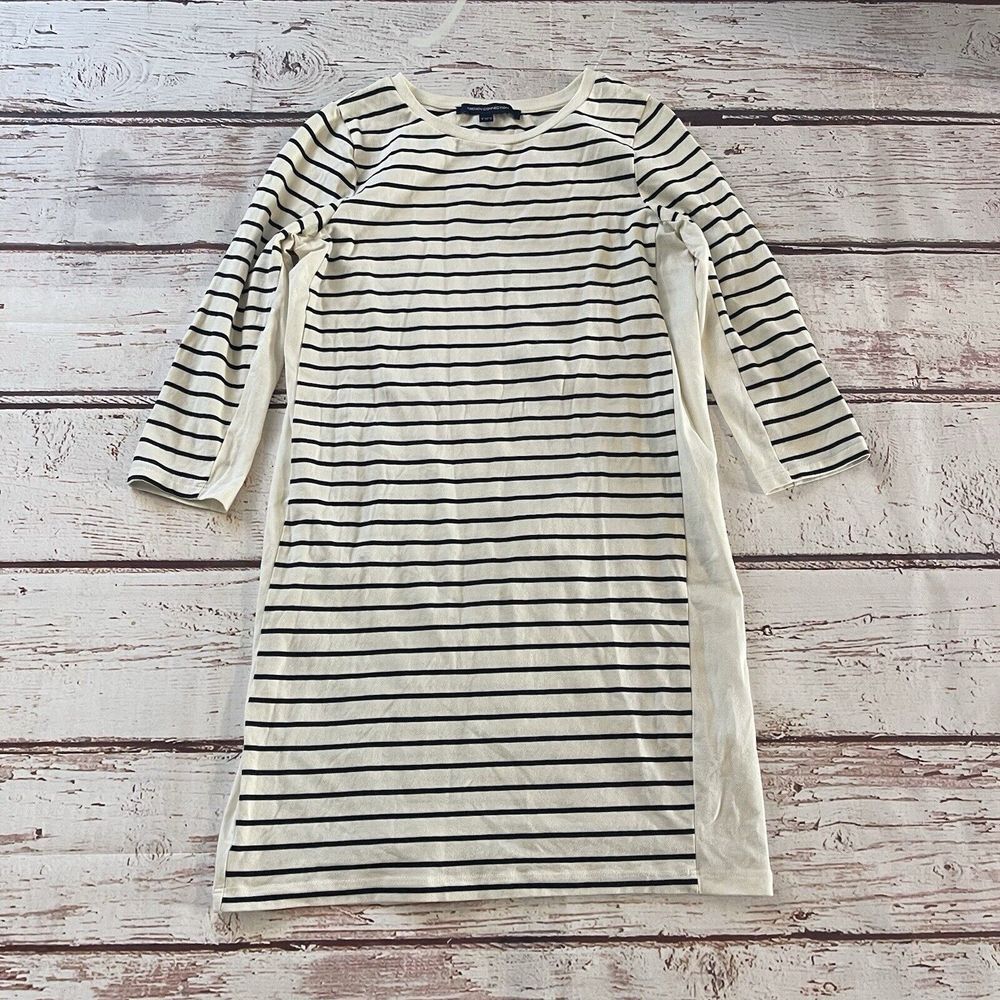 FRENCH CONNECTION Women's Size 4 Tim Tim Color Block Stripe Dress